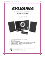 Sylvania SRCD114P Manual preview