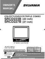 Preview for 1 page of Sylvania SRCD223B, SRCD227B Owner'S Manual