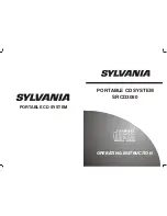 Sylvania SRCD3050 Operating Instruction preview