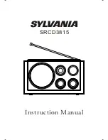 Preview for 1 page of Sylvania SRCD3815 Instruction Manual