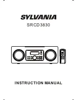 Preview for 1 page of Sylvania SRCD3830 Instruction Manual