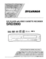 Sylvania SRD3900 Owner'S Manual preview