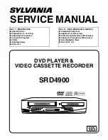 Sylvania SRD4900 Service Manual preview