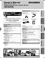 Sylvania SRDD495 Owner'S Manual preview