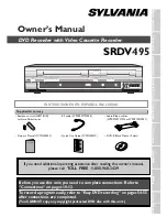 Sylvania SRDV495 Owner'S Manual preview