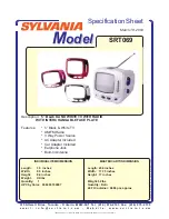 Предварительный просмотр 1 страницы Sylvania SRT069 Specification Sheet