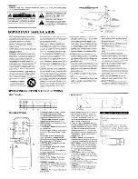 Предварительный просмотр 2 страницы Sylvania SRT2019 Owner'S Manual