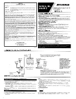 Предварительный просмотр 5 страницы Sylvania SRT2019 Owner'S Manual