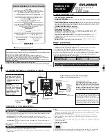 Предварительный просмотр 5 страницы Sylvania SRT2220P Owner'S Manual