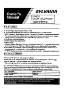 Sylvania SRT2223S Owner'S Manual preview