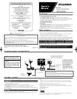 Предварительный просмотр 1 страницы Sylvania SRT2223X Owner'S Manual