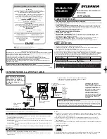 Предварительный просмотр 5 страницы Sylvania SRT2223X Owner'S Manual