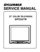 Предварительный просмотр 1 страницы Sylvania SRT2227W Service Manual