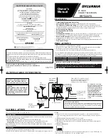 Предварительный просмотр 1 страницы Sylvania SRT2227X Owner'S Manual