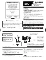 Предварительный просмотр 1 страницы Sylvania SRT2232X Owner'S Manual