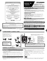 Предварительный просмотр 5 страницы Sylvania SRT2313, SRT2319 Owner'S Manual