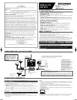 Предварительный просмотр 5 страницы Sylvania SRT4127F Owner'S Manual