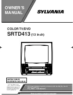 Sylvania SRTD413 Owner'S Manual preview