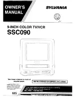 Sylvania SSC090 Owner'S Manual preview