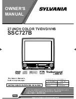 Preview for 1 page of Sylvania SSC727B Owner'S Manual