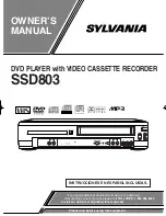 Sylvania SSD803 Owner'S Manual preview