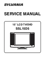 Предварительный просмотр 1 страницы Sylvania SSL15D5 Service Manual