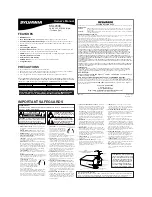 Предварительный просмотр 1 страницы Sylvania SSL2006 Owner'S Manual