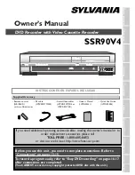 Sylvania SSR90V4 Owner'S Manual preview