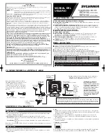 Предварительный просмотр 5 страницы Sylvania SST4132, SST4192 Owner'S Manual