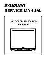 Sylvania SST4324 Service Manual предпросмотр