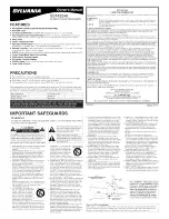 Sylvania SST4324A Owner'S Manual preview