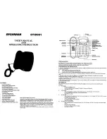 Sylvania STID991 User'S Manual And Operating Instructions preview