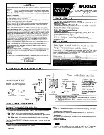 Предварительный просмотр 5 страницы Sylvania Sylvania 4913LT V-Version Owner'S Manual