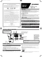 Sylvania Sylvania 6427CTB Owner'S Manual предпросмотр