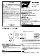 Предварительный просмотр 5 страницы Sylvania Sylvania SRT199V Owner'S Manual