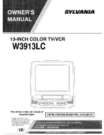 Sylvania W3913LC Owner'S Manual preview