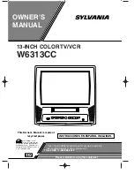 Sylvania W6313CC Owner'S Manual preview