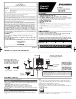 Предварительный просмотр 1 страницы Sylvania W6413TB Owner'S Manual