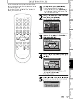 Предварительный просмотр 57 страницы Sylvania ZC320SL8B Owner'S Manual