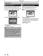 Preview for 78 page of Sylvania ZC320SL8B Owner'S Manual