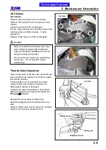 Preview for 26 page of Sym ATTILA RS-21 EFi 150 Service Manual