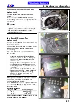 Preview for 28 page of Sym ATTILA RS-21 EFi 150 Service Manual