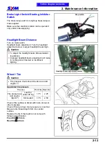 Предварительный просмотр 34 страницы Sym GTS 250 Service Manual