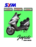 Preview for 1 page of Sym JOYRIDE 100 Service Manual