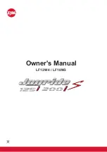 Preview for 1 page of Sym Joyride S 125i Owner'S Manual