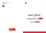 Sym Maxsym TL TL 500 Owner'S Manual preview