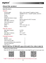 Preview for 3 page of SYMA X500 Instructions For Use Manual