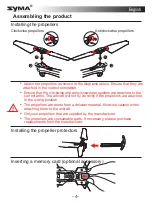 Preview for 5 page of SYMA X500 Instructions For Use Manual