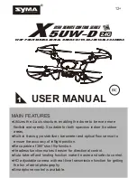 SYMA X5UW-D User Manual preview