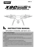 SYMA X8C Instruction Manual preview